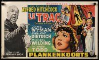 1f647 STAGE FRIGHT Belgian R60s Marlene Dietrich, Jane Wyman, directed by Alfred Hitchcock!