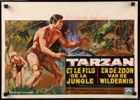 1f652 TARZAN & THE JUNGLE BOY Belgian '68 could Mike Henry find him in the wild jungle?