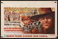 1f662 TWO MULES FOR SISTER SARA Belgian '70 cool different art of Clint Eastwood & MacLaine!