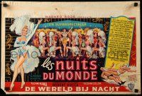 1f670 WORLD BY NIGHT Belgian '61 Luigi Vanzi's Il Mondo di notte, sexy Italian showgirls!