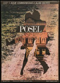 1f107 GO BETWEEN Czech 12x17 '87 Julie Christie, Joseph Losey, different art by Milan Grygar!
