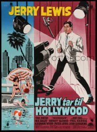 1f501 PATSY Danish '65 wacky Wenzel art of star & director Jerry Lewis in spotlight!