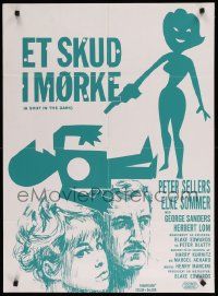 1f517 SHOT IN THE DARK Danish '65 Blake Edwards directed, Peter Sellers & sexy Elke Sommer!
