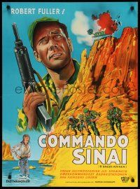 1f518 SINAI COMMANDOS Danish '71 Robert Fuller in the story of the Six Day War, action art!