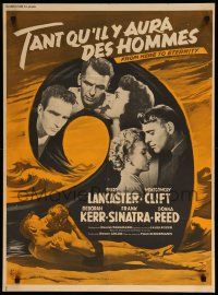 1f864 FROM HERE TO ETERNITY French 23x31 R60s Burt Lancaster, Kerr, Sinatra & Clift, different!