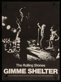 1f867 GIMME SHELTER French 23x31 '71 Rolling Stones out of control rock & roll concert!