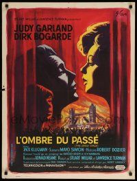 1f875 I COULD GO ON SINGING French 24x31 '63 different art of Judy Garland & Bogarde by Grinsson!