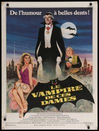 1f890 LOVE AT FIRST BITE French 24x32 '79 AIP, wacky art of vampire George Hamilton as Dracula!