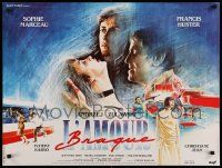 1f892 MAD LOVE French 24x32 '85 L'amour braque, art of Sophie Marceau & Francis Huster by Zoran!