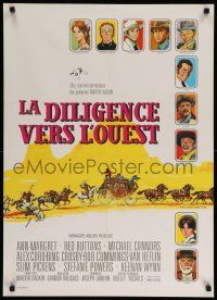 1f918 STAGECOACH French 23x32 '66 Ann-Margret, Buttons, Crosby, Tealdi d'apres Norman Rockwell!