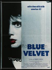 1f948 BLUE VELVET French 16x21 '87 directed by David Lynch, sexy Isabella Rossellini!