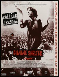 1f958 GIMME SHELTER French 16x21 R90s Rolling Stones out of control rock & roll concert!