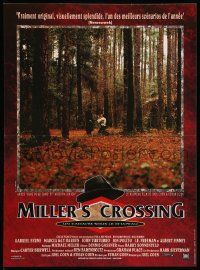 1f974 MILLER'S CROSSING French 15x21 '91 Coen Bros, Gabriel Byrne & John Turturro in forest!