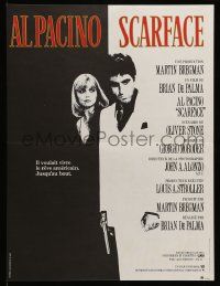 1f990 SCARFACE French 16x21 '84 Al Pacino as Tony Montana, Michelle Pfeiffer, Brian De Palma!