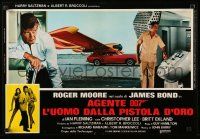 1f252 MAN WITH THE GOLDEN GUN set of 8 Italian 18x26 pbustas '74 Moore as Bond, Lee, Adams, Ekland!