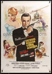 1f182 FROM RUSSIA WITH LOVE Spanish R74 art of Sean Connery as James Bond by Mac Gomez!