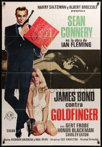 1f184 GOLDFINGER Spanish R78 great different art of Sean Connery as James Bond!