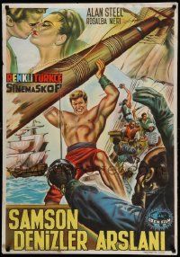 1f285 HERCULES & THE PIRATES Turkish '67 Sansone contro il corsaro nero, Sergio Ciani!