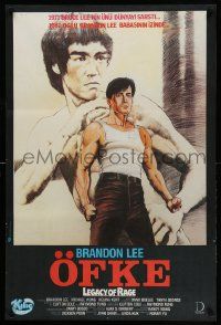 1f291 LEGACY OF RAGE Turkish '87 different art of Bruce Lee's son Brandon in his first role!