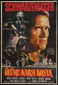 1f306 RUNNING MAN Turkish '88 different art of Arnold Schwarzenegger by Renato Casaro!