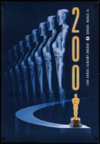 1g040 73RD ANNUAL ACADEMY AWARDS 1sh '01 cool Alex Swart design & image of many Oscars!