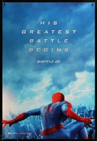 1g078 AMAZING SPIDER-MAN 2 teaser 1sh '14 Andrew Garfield, his greatest battle begins!