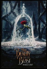 1g121 BEAUTY & THE BEAST teaser DS 1sh '17 Walt Disney, great image of The Enchanted Rose!