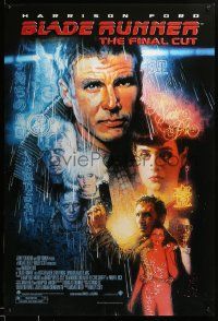 1g146 BLADE RUNNER 1sh R07 Ridley Scott sci-fi classic, art of Harrison Ford by Drew Struzan!