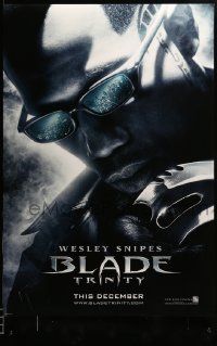 1g149 BLADE TRINITY teaser DS 1sh '04 Ryan Reynolds, Jessica Biel, cool image of Wesley Snipes!