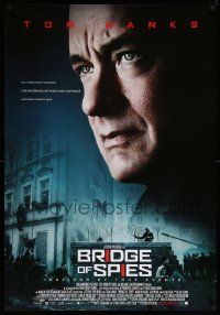 1g170 BRIDGE OF SPIES advance DS 1sh '15 great image of Tom Hanks, building of the Berlin Wall!