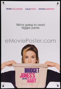 1g171 BRIDGET JONES'S BABY teaser DS 1sh '16 Renee Zellweger in the title role, Firth, Dempsey!
