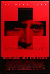 1g172 BRINGING OUT THE DEAD advance DS 1sh '99 paramedic Nicolas Cage, Arquette, Martin Scorsese!