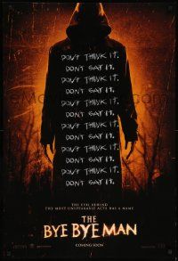 1g179 BYE BYE MAN teaser DS 1sh '16 Doug Jones in the title role, don't say it... don't think it!