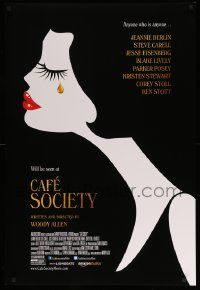1g181 CAFE SOCIETY DS 1sh '16 Woody Allen, Eisenberg, Stewart, Lively, art of crying woman!