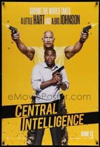 1g198 CENTRAL INTELLIGENCE teaser DS 1sh '16 saving the world takes a little Hart and a big Johnson