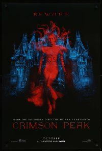 1g224 CRIMSON PEAK teaser DS 1sh '15 Guillermo del Toro horror, cool ghostly Mia Wasikowska