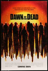 1g240 DAWN OF THE DEAD advance DS 1sh '04 Sarah Polley, Ving Rhames, Jake Weber, remake!