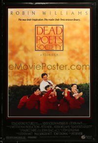 1g243 DEAD POETS SOCIETY DS 1sh '89 inspirational school teacher Robin Williams, Peter Weir