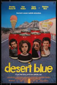 1g255 DESERT BLUE 1sh '98 Brendan Sexton III, Kate Hudson, Casey Affleck, Christina Ricci on cans!