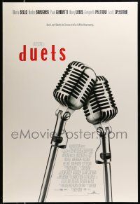 1g275 DUETS int'l DS 1sh '00 Gwyneth Paltrow & Huey Lewis, great microphone image!