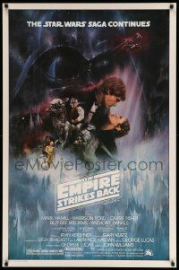 1g003 EMPIRE STRIKES BACK studio style 1sh '80 classic Gone With The Wind style art by Roger Kastel