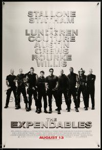 1g305 EXPENDABLES advance 1sh '10 Stallone, bullets, knives & guns, choose your weapon!