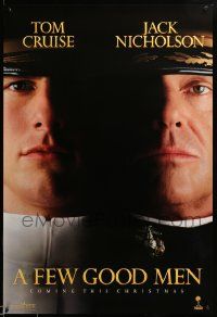 1g313 FEW GOOD MEN teaser 1sh '92 best close up of Tom Cruise & Jack Nicholson!