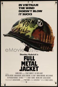 1g338 FULL METAL JACKET advance 1sh '87 Stanley Kubrick Vietnam War movie, Castle art!