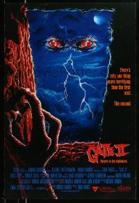 1g343 GATE 2 DS 1sh '92 Tibor Takacs directed, horror artwork of eyes and claw!