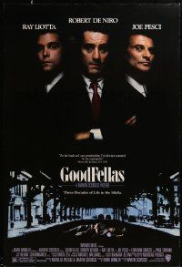 1g373 GOODFELLAS DS 1sh '90 Robert De Niro, Joe Pesci, Ray Liotta, Martin Scorsese classic!
