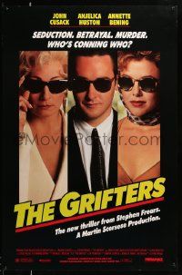 1g388 GRIFTERS 1sh '90 John Cusack, Annette Bening & Anjelica Huston!