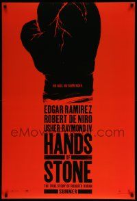 1g398 HANDS OF STONE teaser DS 1sh '16 Edgar Ramirez, De Niro, the true story of Roberto Duran!