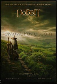 1g420 HOBBIT: AN UNEXPECTED JOURNEY teaser DS 1sh '12 cool image of Ian McKellen as Gandalf!