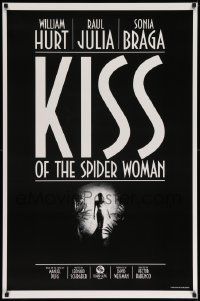 1g519 KISS OF THE SPIDER WOMAN teaser 1sh '85 cool artwork of sexy Sonia Braga in spiderweb dress!
